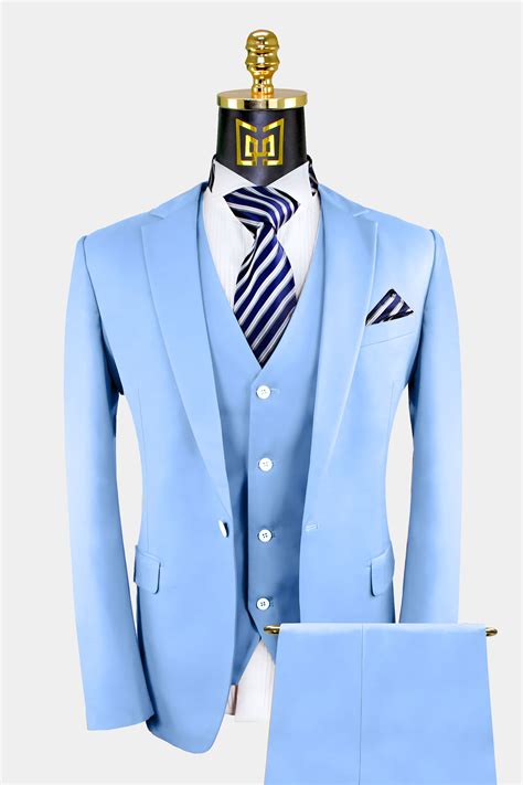 men's light blue wedding suits.